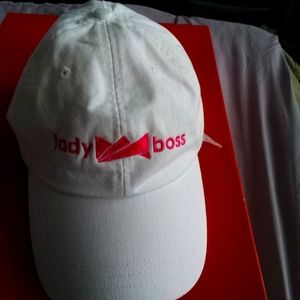 "Lady Boss"Hat OneSz $28+Free hat